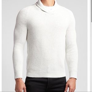 Solid Shawl Collar Sweater